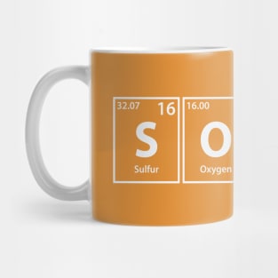 Sober (S-O-B-Er) Periodic Elements Spelling Mug